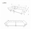 LARIX kanapé, Szürke