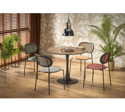 OLMO étkezőasztal, arany tölgy/fekete szín