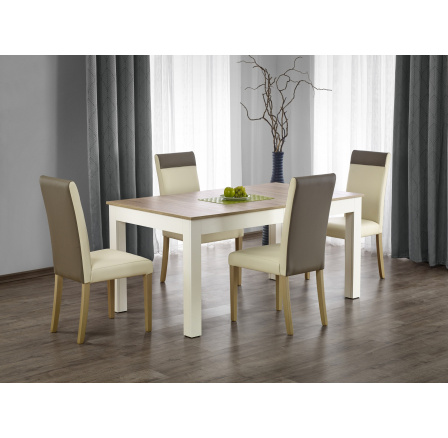 SEWERYN étkezőasztal, sonoma tölgy/fehér