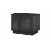 2 x VESPER SZAFKA NOCNA 56 2SZ - czarny mdf / czarny mdf / czarne uchwyty / cokół
