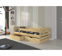 BEMMA ágy 180x80 Fenyő Természetes