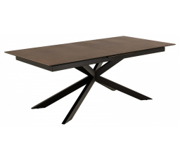 Irwine asztal 200/240 cm barna/fekete