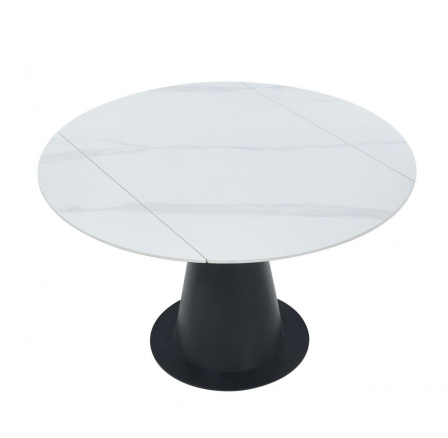 Kihúzható asztal fehér márvány 75120x120 ST29-FXJG