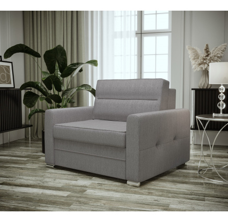 FOTEL Z FUNKCJĄ SPANIA ARTE 105 CM (odcienie szarości) - szybka wysyłka