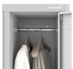 Fém ruhásszekrény BARTEK 2 Plus, Szürke