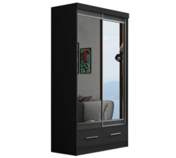 Šatní skříň MARGITA 150, Černá