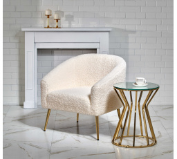 GRIFON fotel, krémszínű