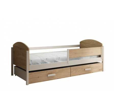 Gyerekágy Kalia 180x80 Fehér+Tölgy