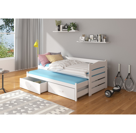 TIARRO franciaágy 180x80 Fehér