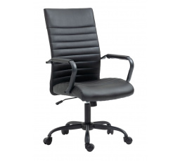Irodai szék FB14-FXJG, fekete ökobőr