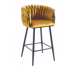 H7-FX bárszék, curry / fekete, raktáron 1 db