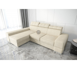 NAROŻNIK ROYAL 295×185 - lewa , Odcienie beżu