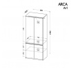 ARCA AR1 ruhásszekrény, Sarkvidéki fehér