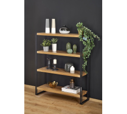 BOLIVAR REG1 polc, arany tölgy/fekete