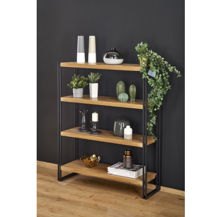 BOLIVAR REG1 polc, arany tölgy/fekete