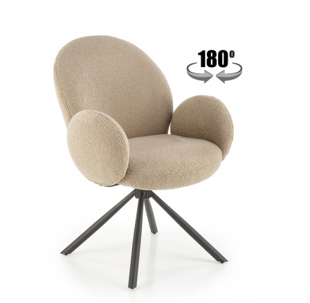 Forgó étkezőszék K498, Cappuccino/Fekete