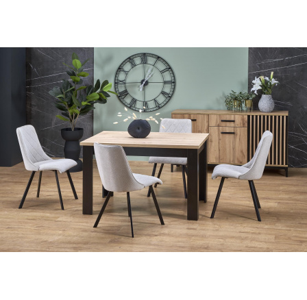 BAGIO étkezőasztal, Artisan Tölgy/Fekete