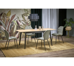 GULIAN étkezőasztal, Wotan Tölgy/Fekete