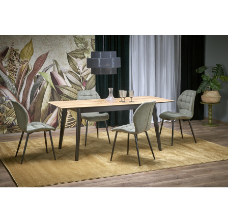 GULIAN étkezőasztal, Wotan Tölgy/Fekete