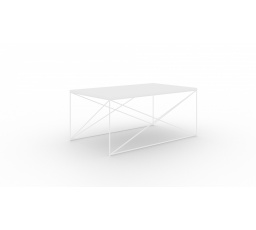 Dante Kávézóasztal Fekete+Fehér Fényes