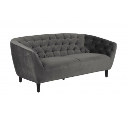 Ria Velvet háromszemélyes kanapé sötétszürke