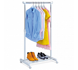 Stojan na šaty, kov, bílá, ABD-1210 WT