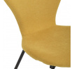 Jídelní židle, žlutá, látka, CT-S8010 YEL2