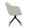 Jídelní židle, krémová, látka, HC-536 CRM2