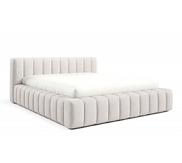 GINO ágy fa keretben léccel, 140x200, Velluto 01