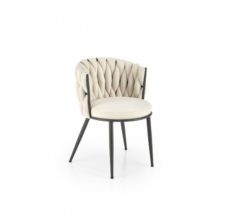 Étkezőszék K516, világos bézs/Fekete