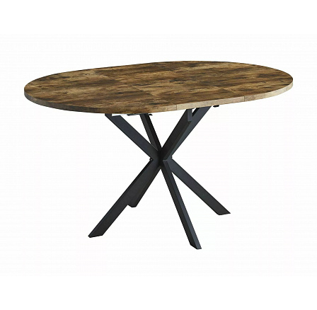 GASTON 100 étkezőasztal, Vintage Dió/Fekete matt