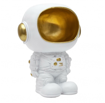 Űrhajós figura tároló funkcióval fehér/arany