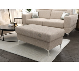 PUFA ZE SCHOWKIEM MALIBU 100x55 CM - Odcienie beżu