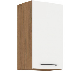 Horní skřínka VEGAS - 40 G-72 1F, Dub Lancelot / Bílý lesk