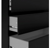 Komoda SIMPLICITY 076, Černý mat