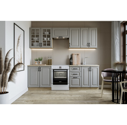 ELIZABETH konyhai szett 240, Sonoma Tölgy/Szürke