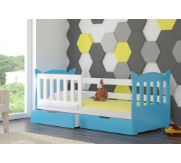 Ágy matraccal LENA Fehér+Kék