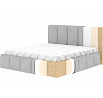 Bed Edvige+ wooden frame/ gas lift / bedding box 180x200 Monolith 97 Not applicable 1
