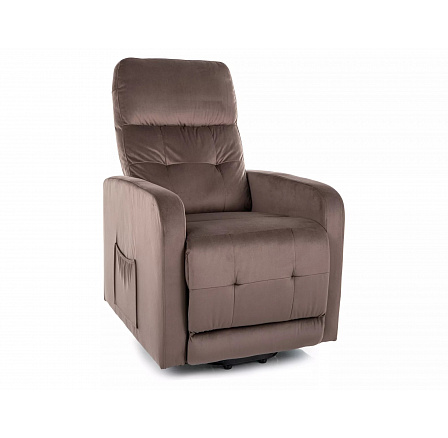 Kinyitható fotel OTUS II VELVET, Cappuccino Bluvel 38