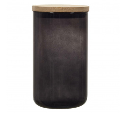 1 literes fekete üvegedény fedéllel