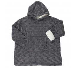 Szintetikus szőrmés pulóver / snuddie szürke
