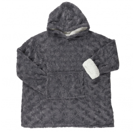 Szintetikus szőrmés pulóver / snuddie szürke