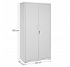 Komód 80x40x180cm, fém, fehér, AUS-E1115 GREY