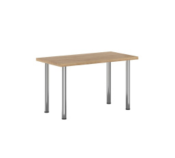 Arany tölgy craft asztal + I króm lábak 67x128 STB-FXJG