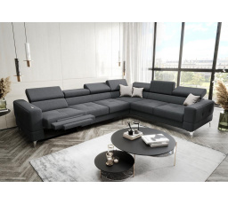 NAROŻNIK ROZKŁADANY TOSCANIA MAX RELAX 320×250 - prawa , Odcienie grafitu