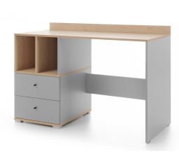 ORO íróasztal - OR5, Piskóta tölgy/Szürke