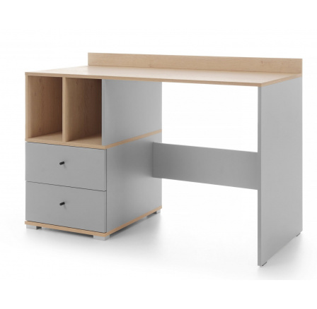 ORO íróasztal - OR5, Piskóta tölgy/Szürke