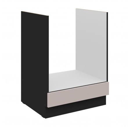 Dolní skřínka ARONA - 60 D GAZ BB, Černá mat/Kašmír