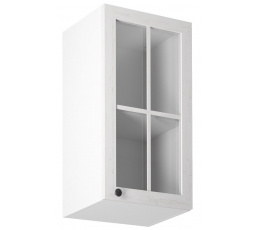 Konyhai felső szekrény PROWANSJA G40S - Jobbos, Fehér/Andersen fenyő