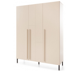 SERGIO SE 1 gardróbszekrény, Bézs-homok/Tölgy olajozott/Királykék